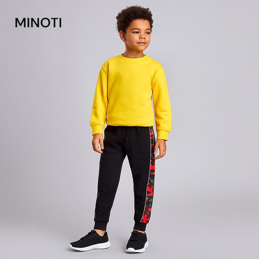 STRIPE CAMOUFLAGE BLACK TROUSER