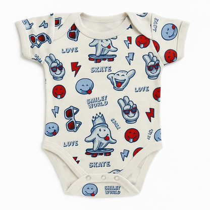 SMILEY WORLD SHORT SLEEVE BODYSUIT