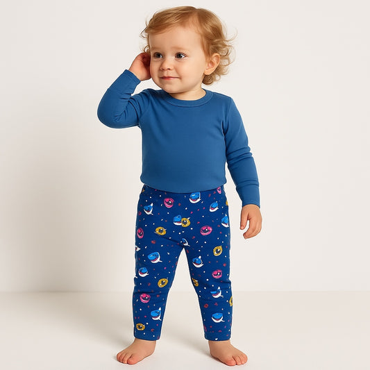Baby shark blue leggings