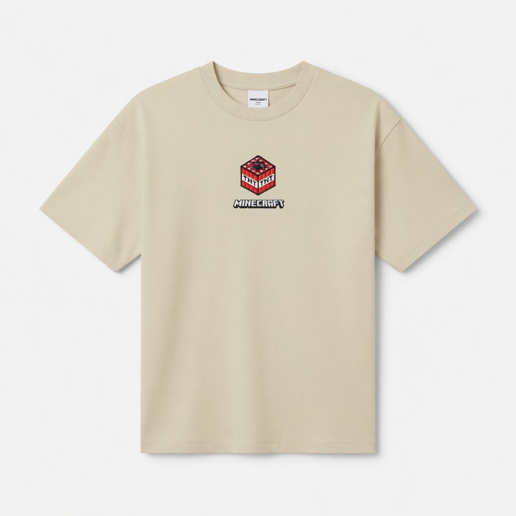 MINECRAFT LIGHT BROWN T-SHIRT