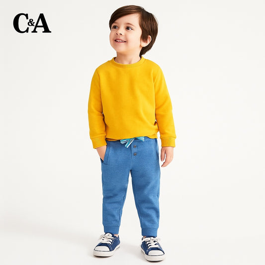 BUTTON DOWN BLUE TROUSER