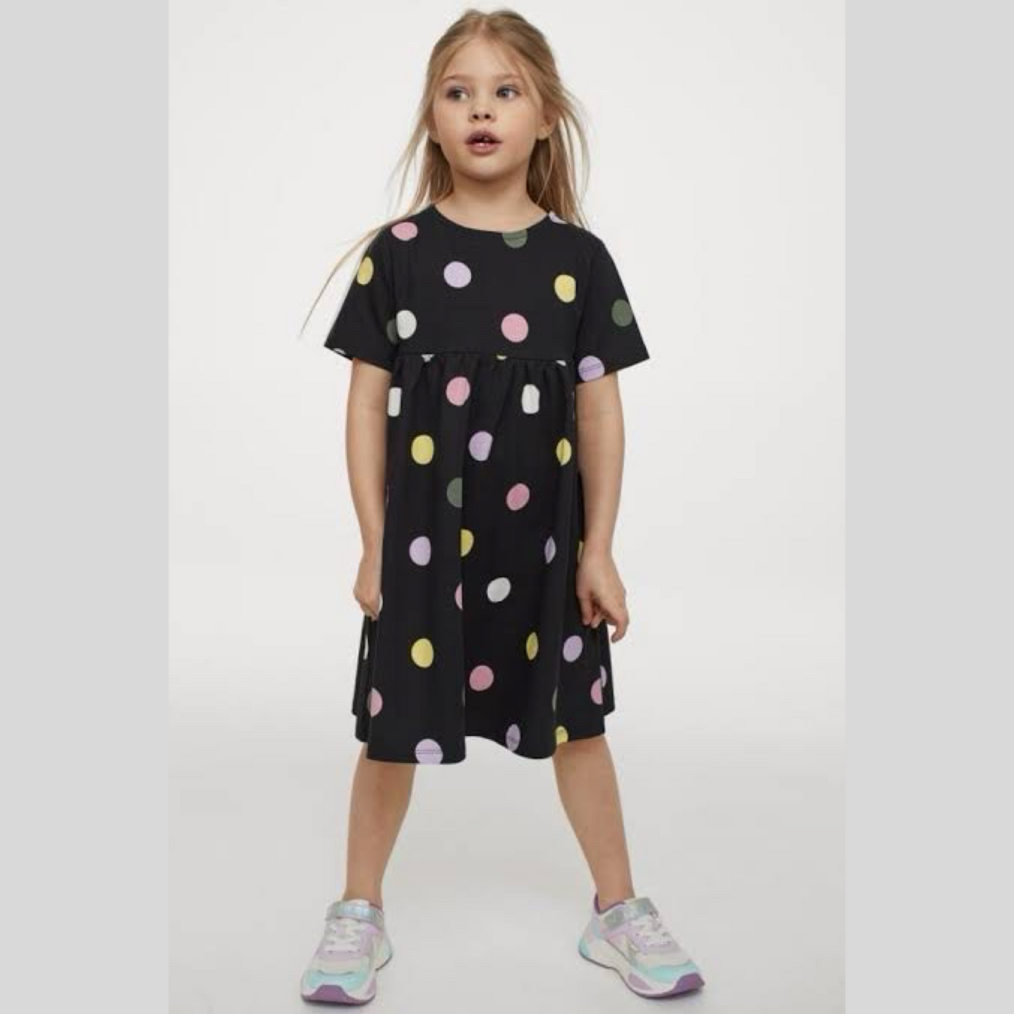 Polka black frock