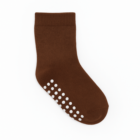 BROWN ANTI SLIP SOCKS