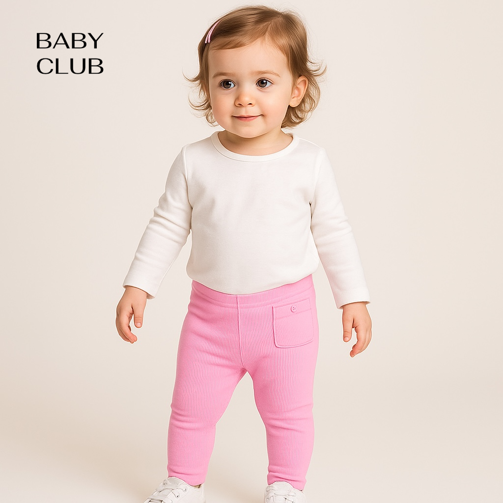 PINK RIBBED LEGGINGS