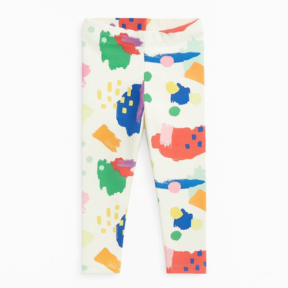 Paint print tights