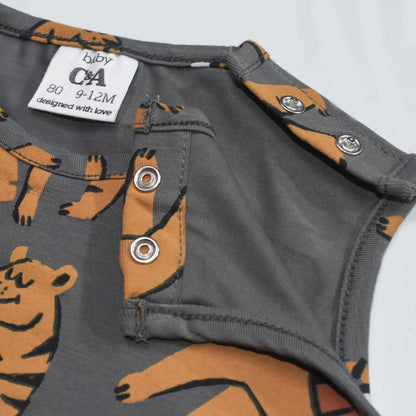 LION PRINT BODY SUIT