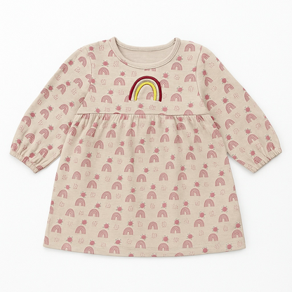 RAINBOW EMBROIDERY FROCK