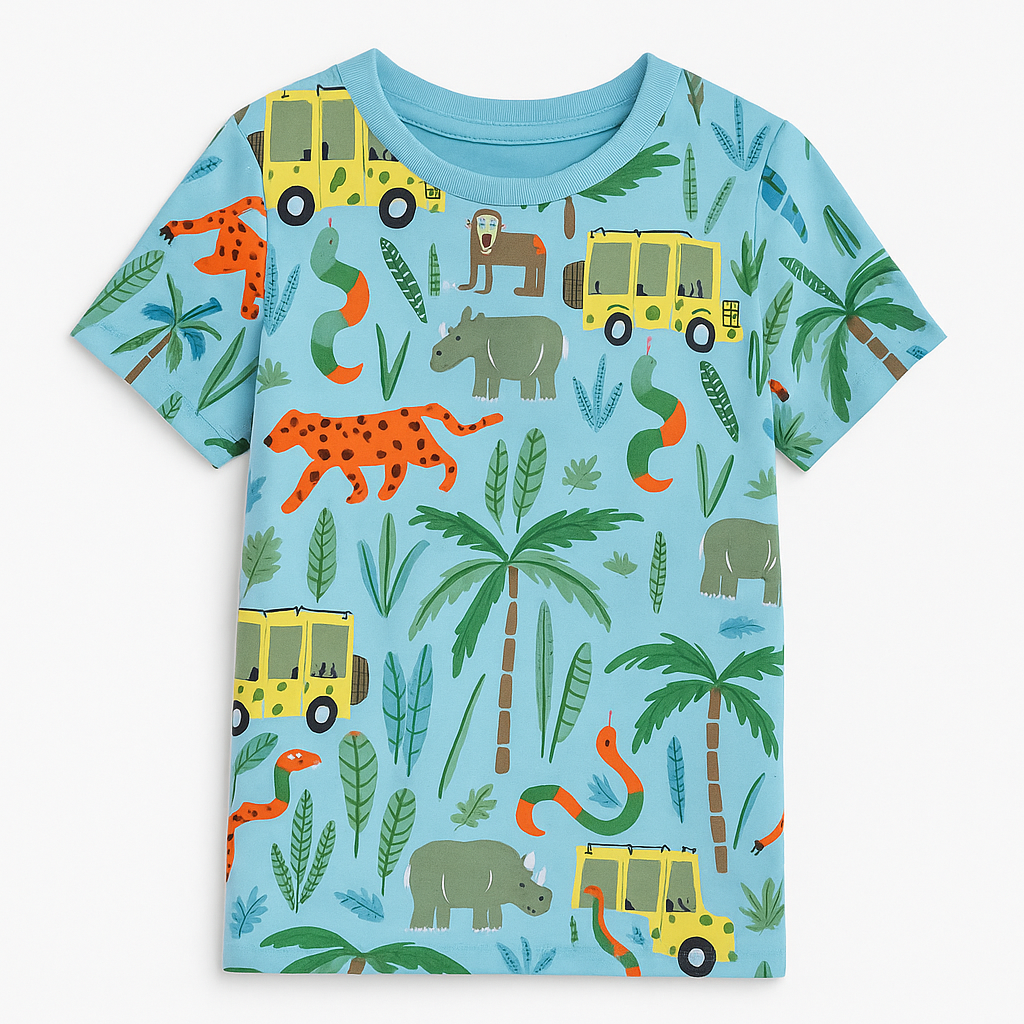 SAFARI PRINT T-SHIRT