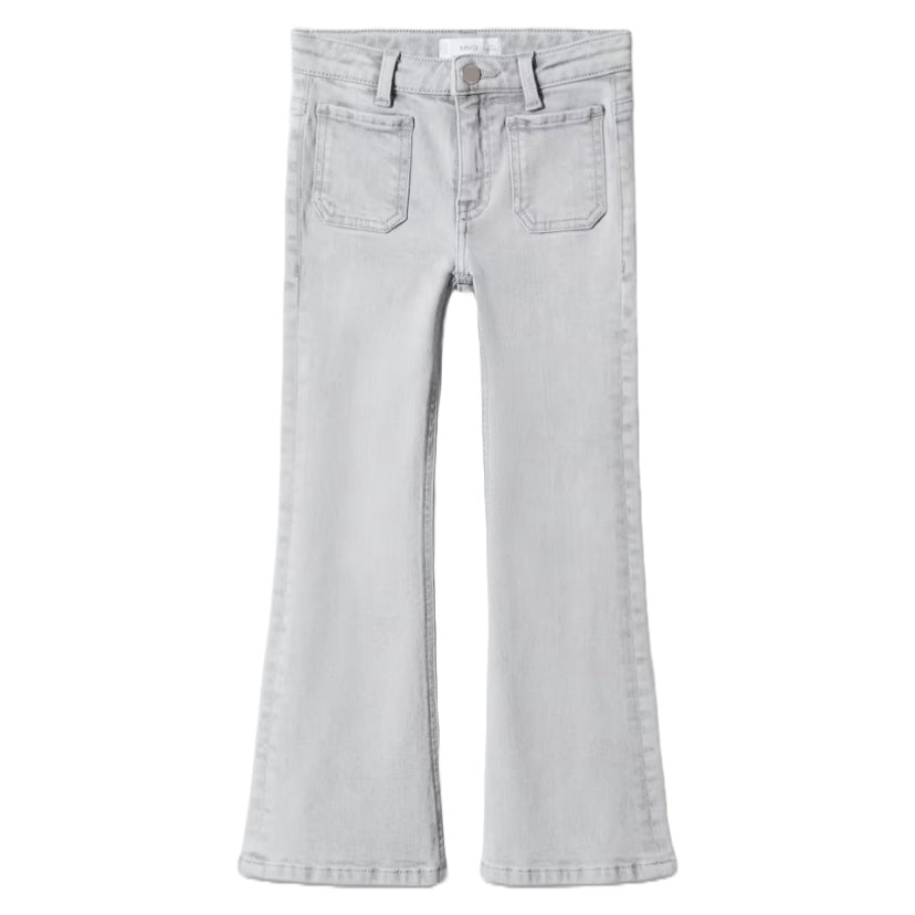 GREY POCKET STYLE DENIM PANT