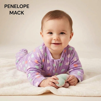 HEARTS ALLOVER VELVET FABRIC ROMPER