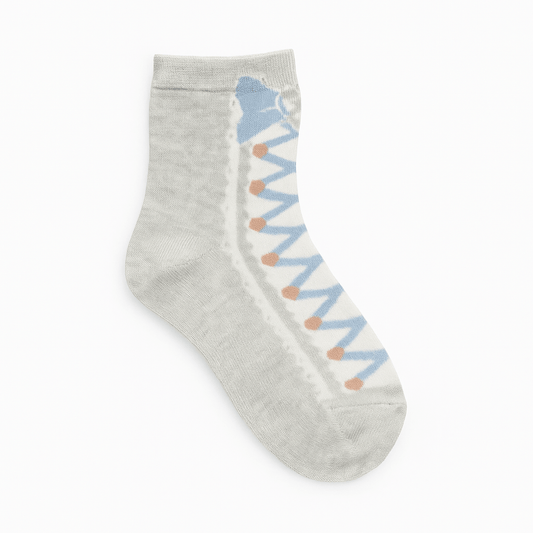 LACE STYLE GREY SOCKS