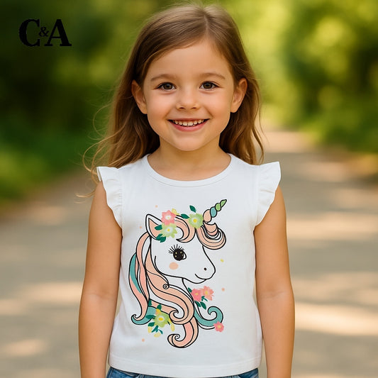 Unicorn white t-shirt