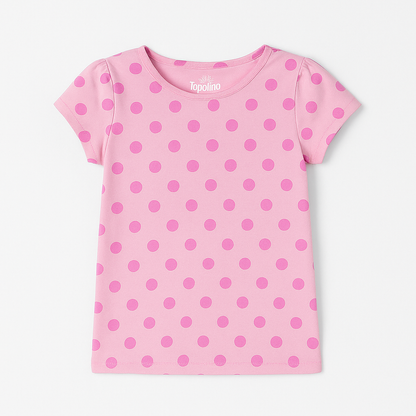 Polka pink t-shirt