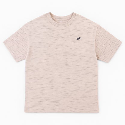 SKATEBOARD APPLIQUE DROP SHOULDER T-SHIRT