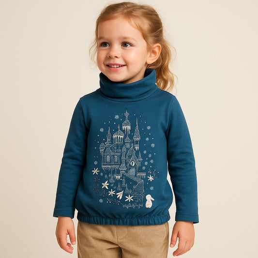 Princess castle high neck t-shirt