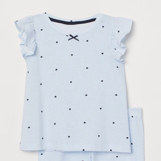 Sky blue polka t-shirt