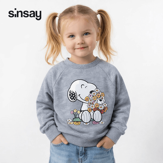 SNOOPY FLOWERS SWESTSHIRT