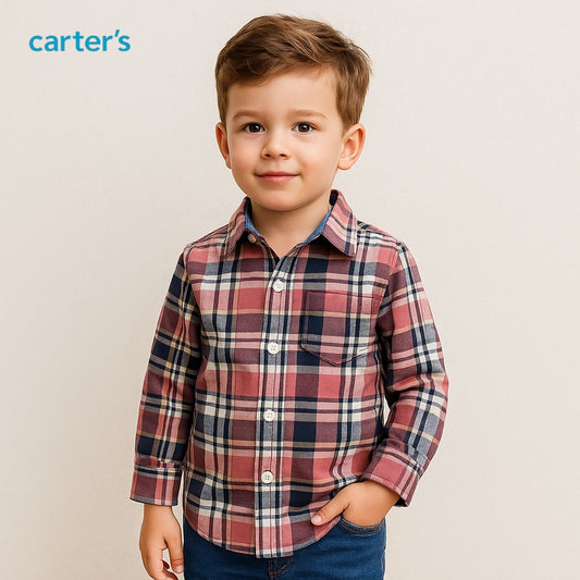 PINK CHECK CASUAL SHIRT