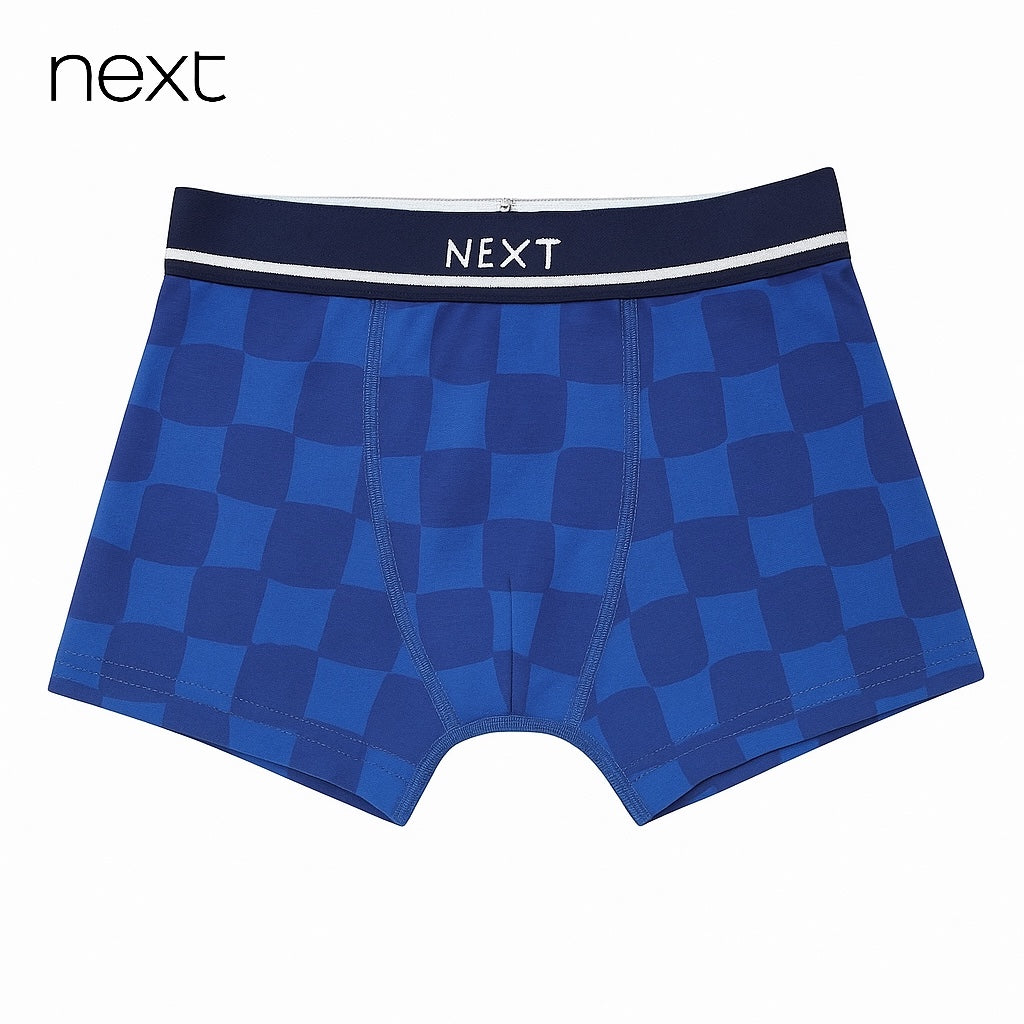 CHECK BLUE BOXERS