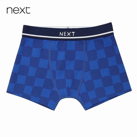 CHECK BLUE BOXERS