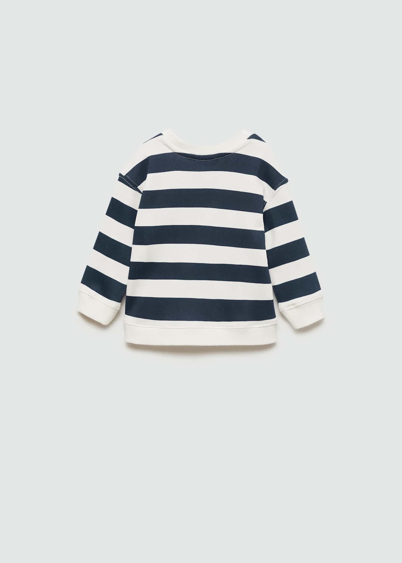 POCKET STYLE STRIPE SWEATSHIRT