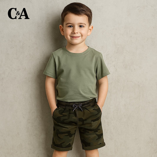 Camouflage terry shorts