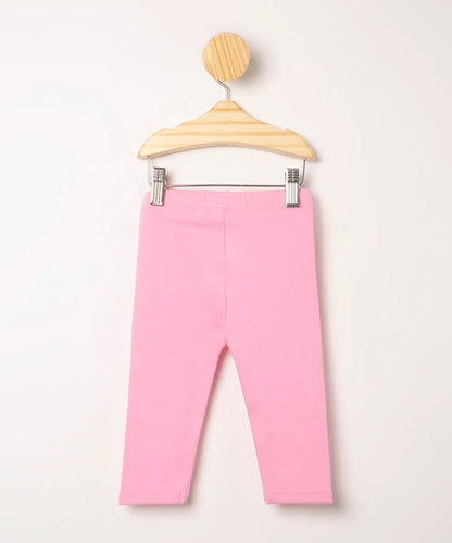 PINK RIBBED LEGGINGS