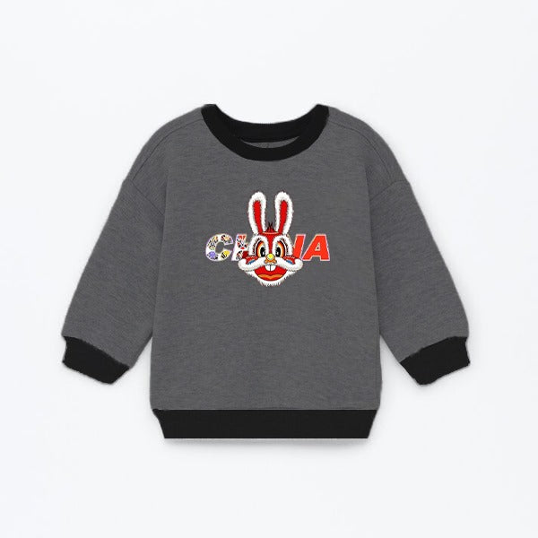 RABBIT DARK GREY SWEATSHIRT