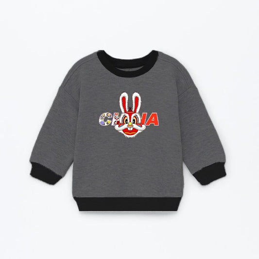 RABBIT DARK GREY SWEATSHIRT