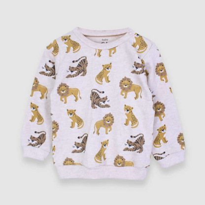 LION PRINT SWEATSHIRT