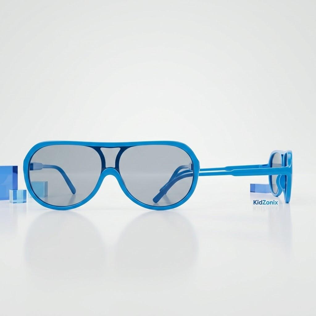 BLUE FRAMED CHILDREN'S SUNGLASSES
