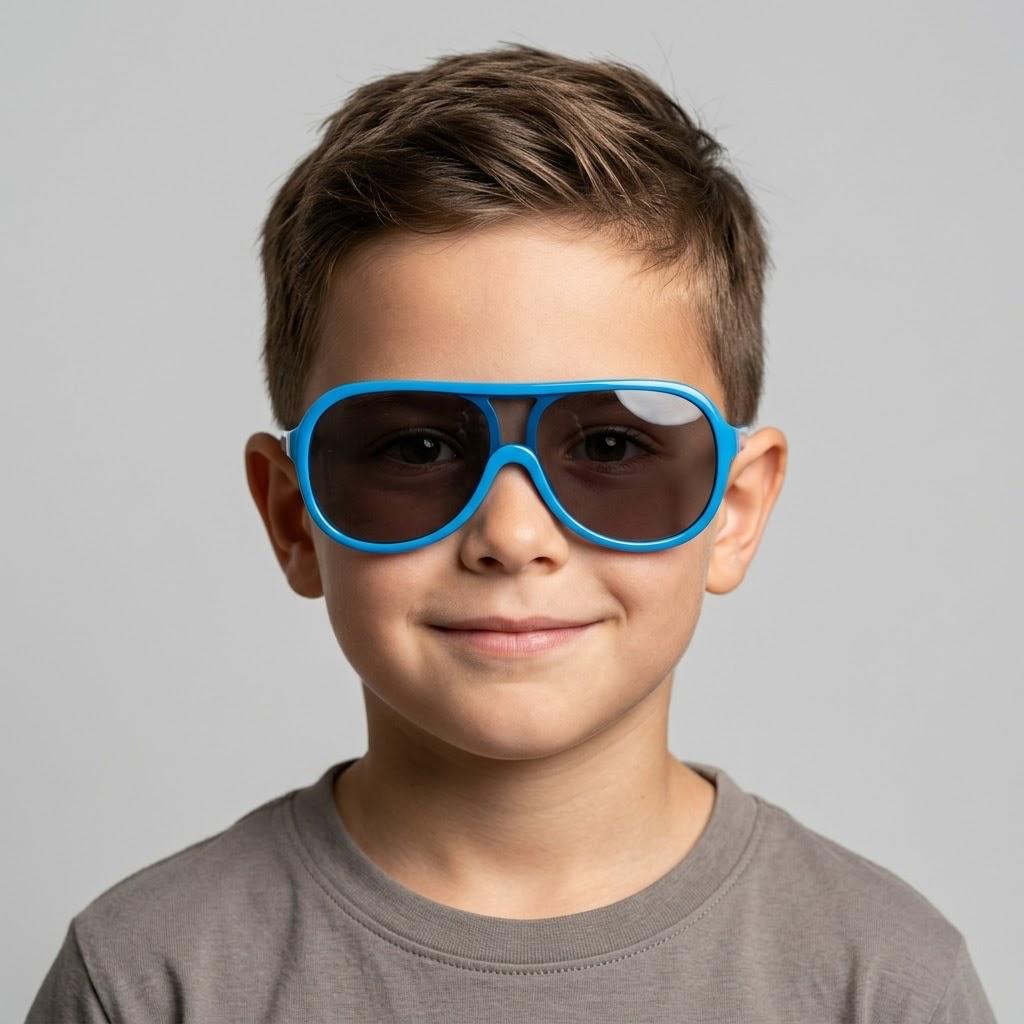 BLUE FRAMED CHILDREN'S SUNGLASSES
