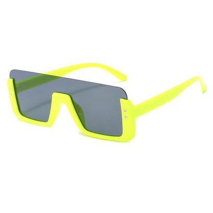 SOLID COLOR SQUARE SUNGLASSES