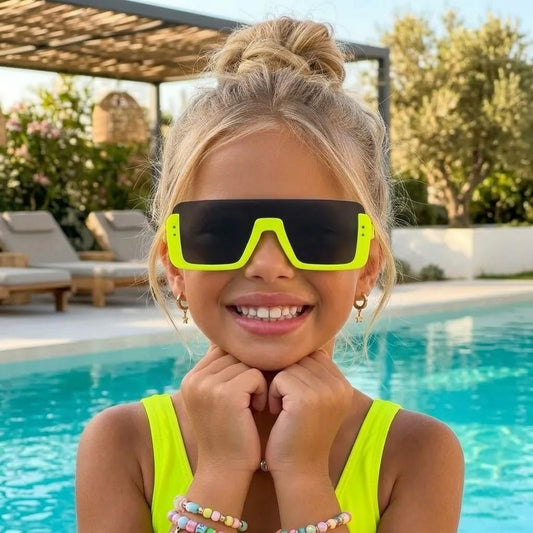 SOLID COLOR SQUARE SUNGLASSES