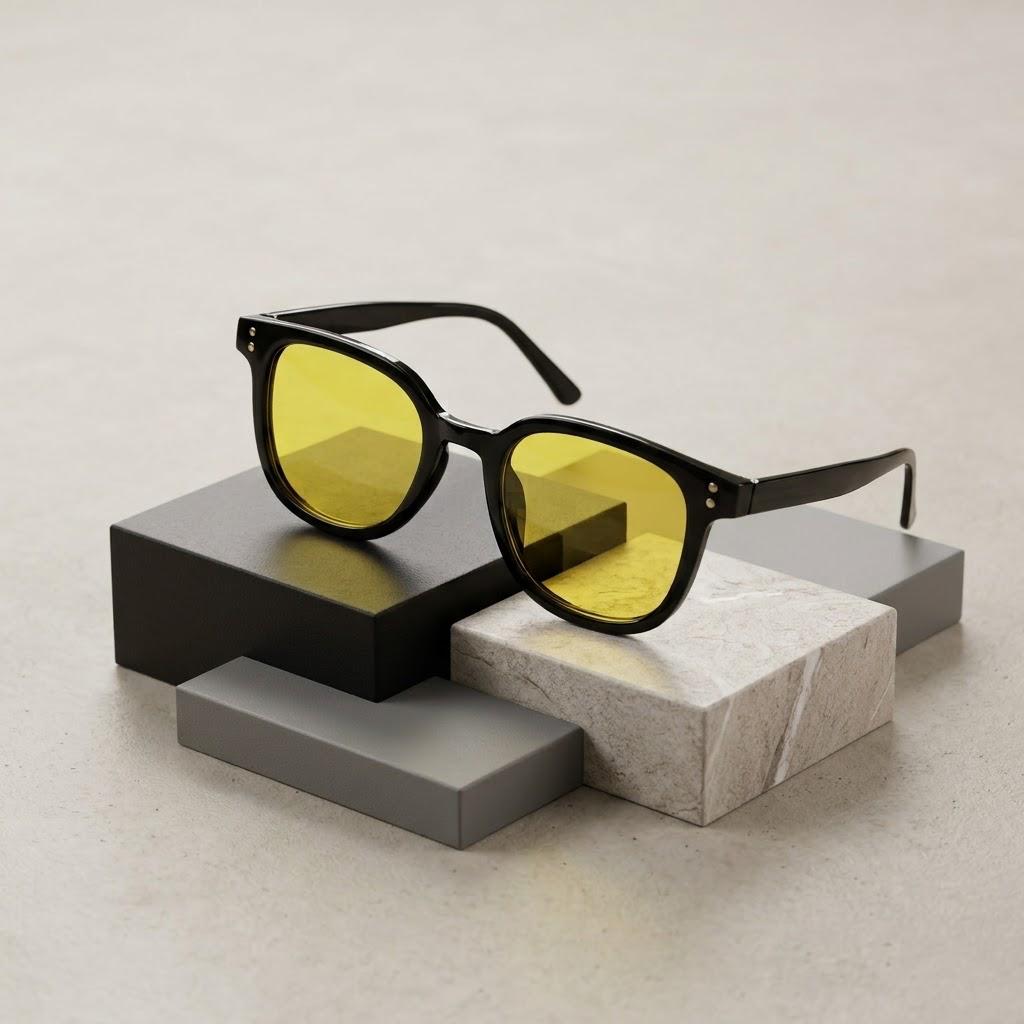 YELLOW SCREEN SUNGLASSES