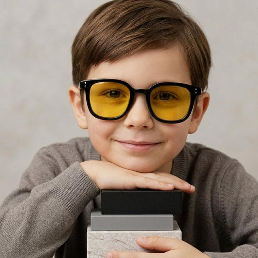YELLOW SCREEN SUNGLASSES