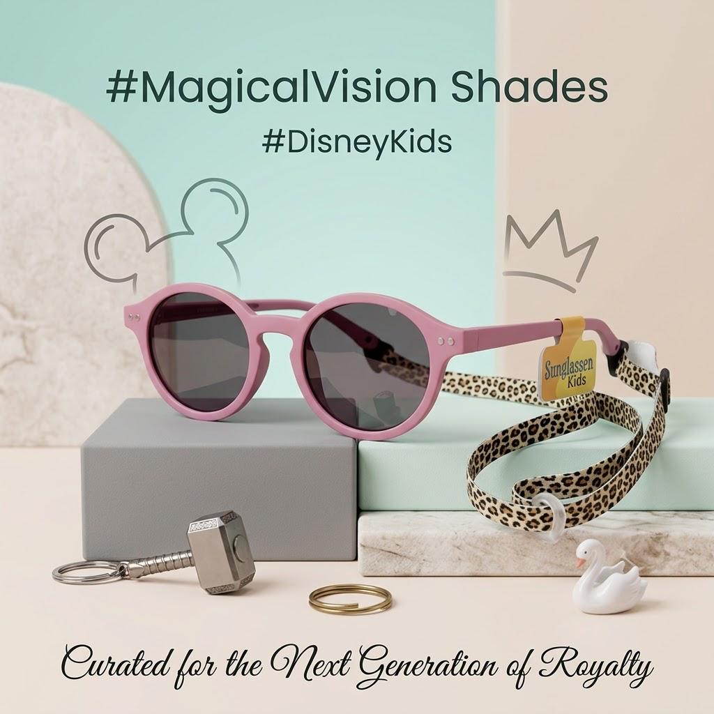 PINK FRAME CUTE SUNGLASSES
