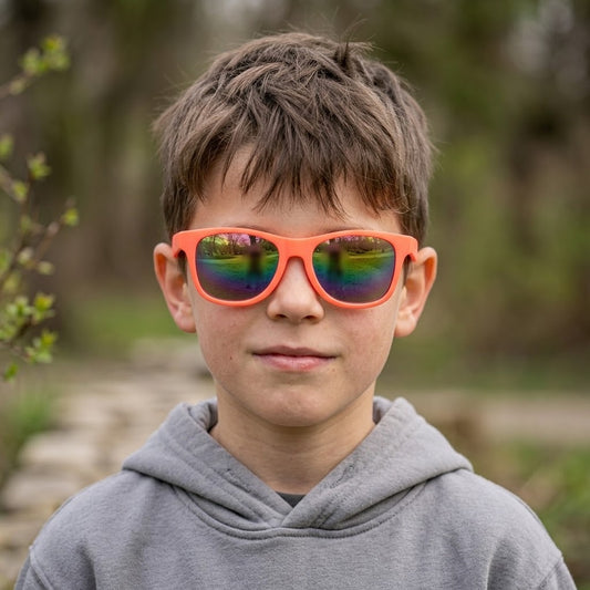 ORANGE FRAMED SUNGLASSES