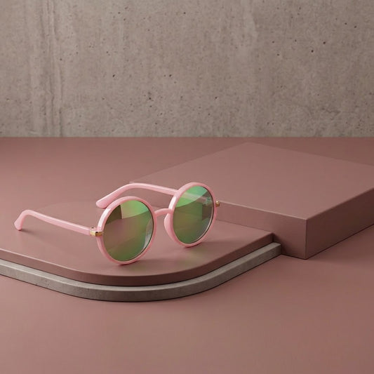 PINK ROUND SHAPE SUNGLASSES