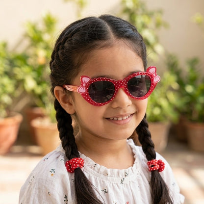 POLKA DOTS RED SUNGLASSES