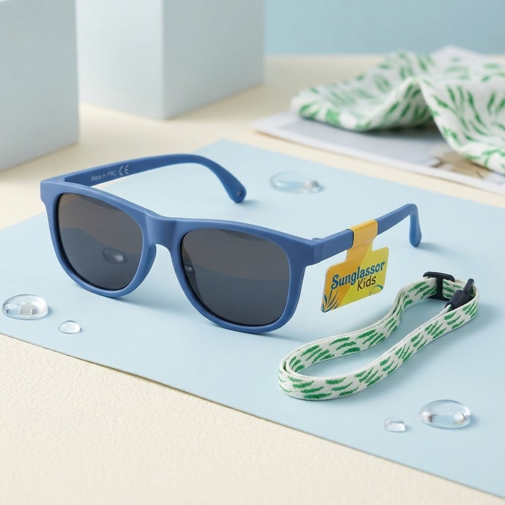 ELASTIC SUPPORT BLUE SUNGLASSES
