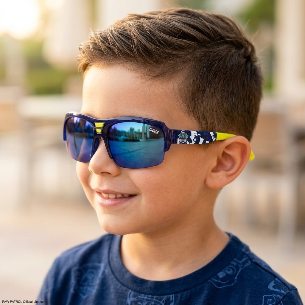 BLUE & WHITE CAMO-PATTERNED SUNGLASSES