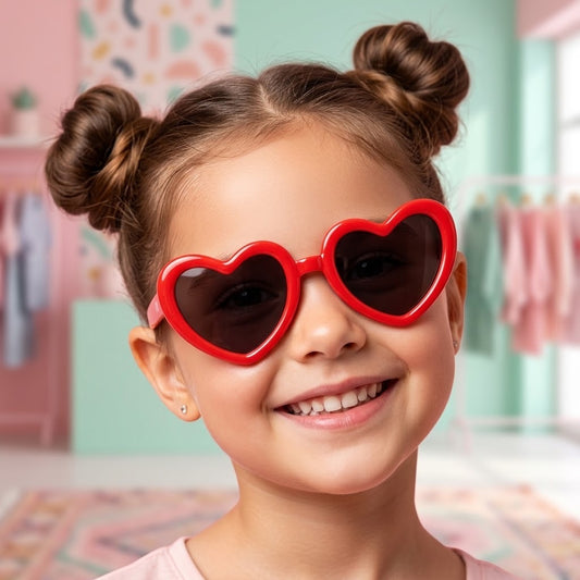 RED HEART SHAPED SUNGLASSES