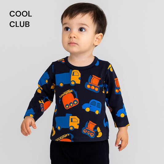 navy blue car t-shirt