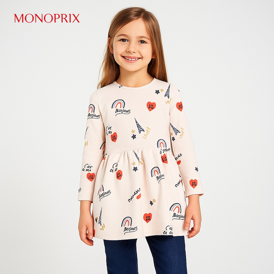 MONOPRIX BONJOUR  OFFWHITE FROCK