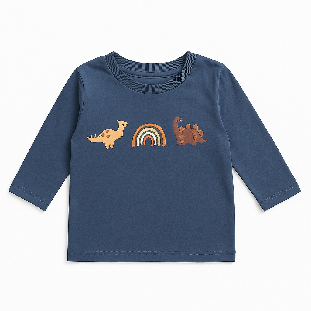 DINO EMBROIDERY T-SHIRT