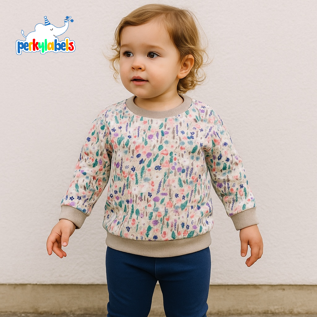 FLORAL ALLOVER SWEATSHIRT