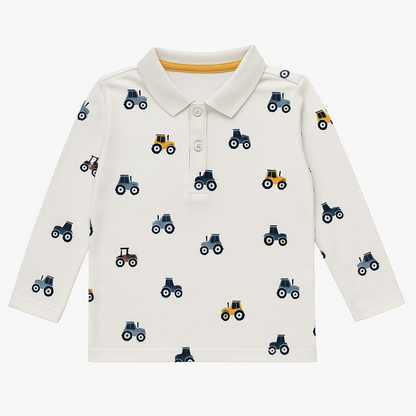 TRACTOR PRINT ALLOVER POLO SHIRT