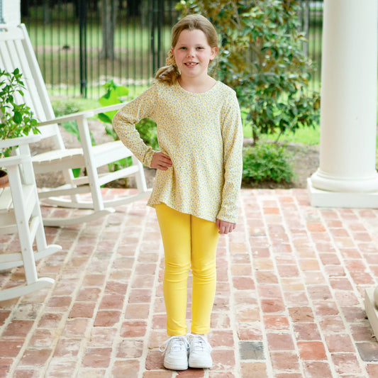 Plain yellow tights