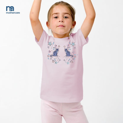 Meow beeds hand stitch embroidery t-shirt